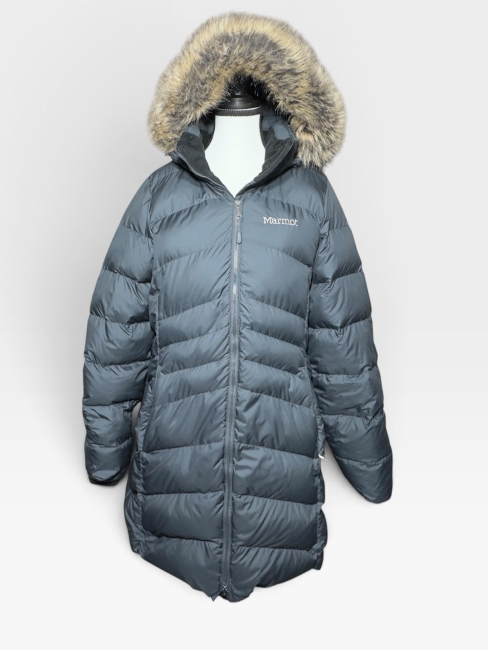 Marmot Women’s Montreal Down 700 Fill Coat Large Slim Fit Steel Winter Outdoor